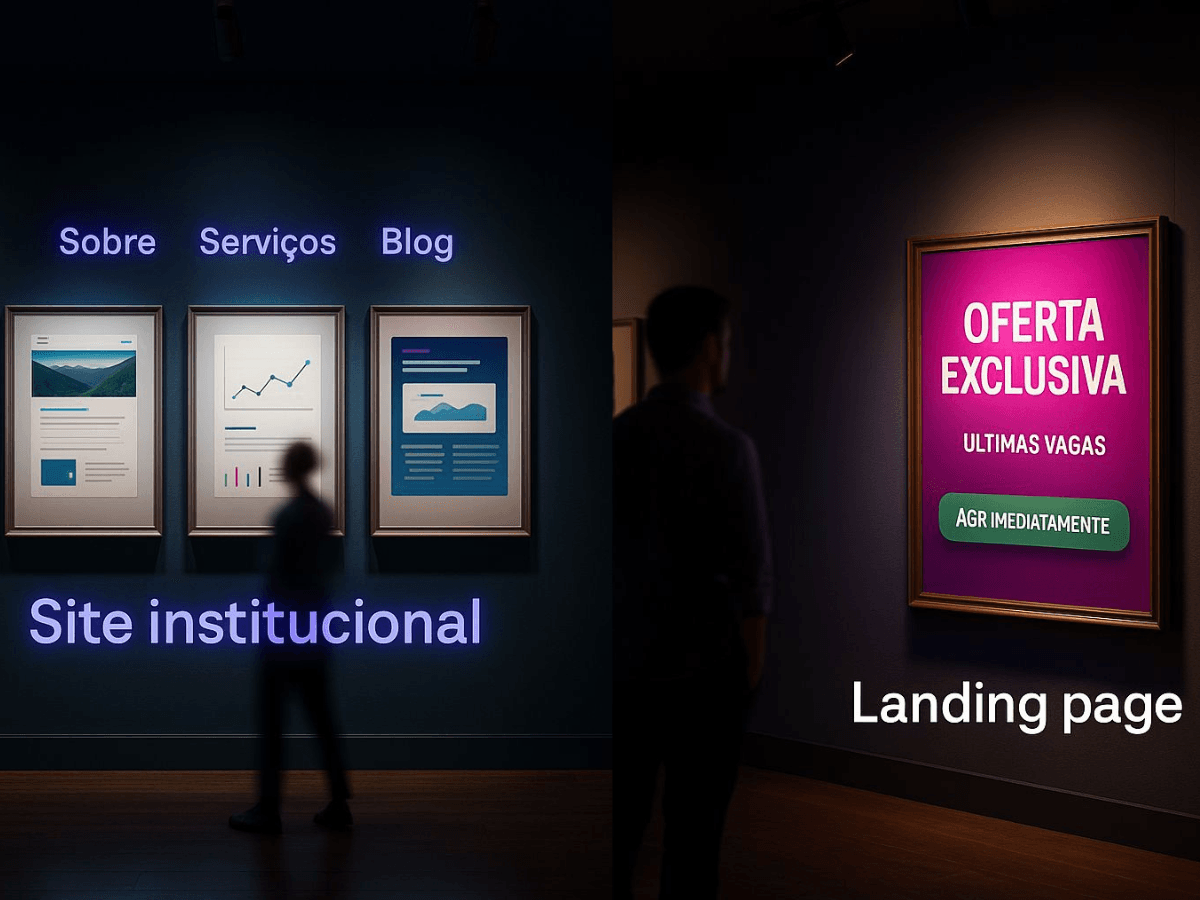 Site institucional ou landing page? Qual é a melhor para sua empresa?